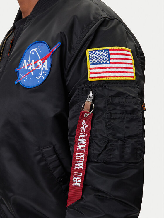 Alpha Industries Alpha Industries Bomber dzseki Nasa 166107 Fekete Regular Fit