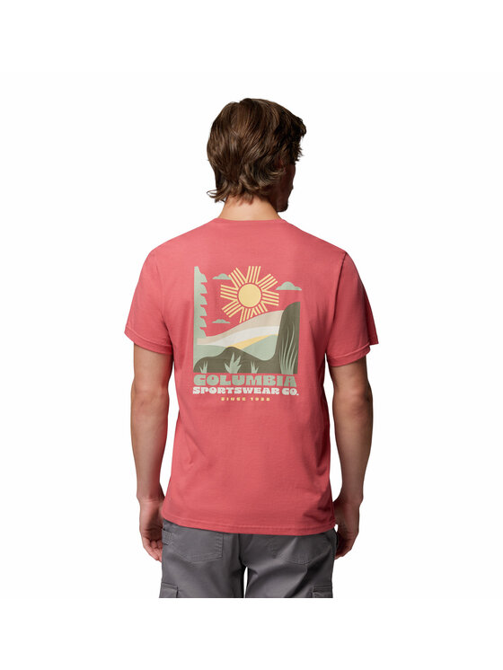 Columbia Columbia T-Shirt 215502 Różowy Regular Fit