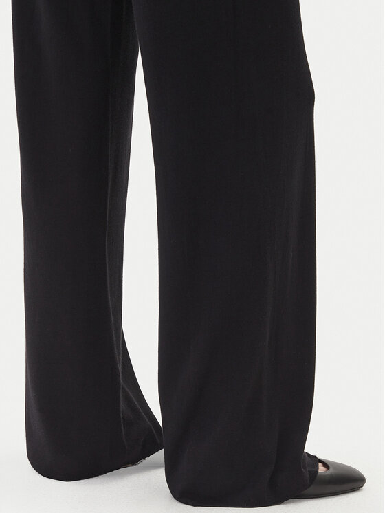 Kontatto Kontatto Megztos kelnės 3M0803C Juoda Regular Fit