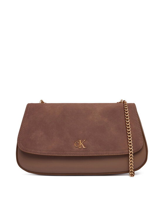 Calvin Klein Calvin Klein Kabelka Ck Conv Chain Brushed Medium Bag LV04F3407G Béžová