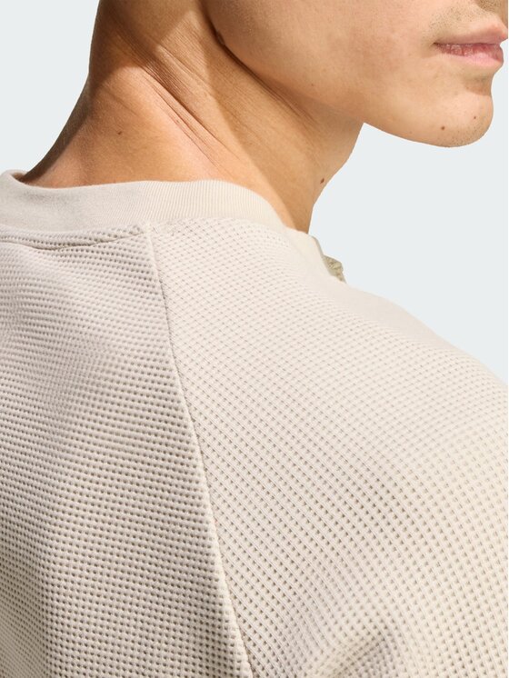 adidas adidas Longsleeve Trefoil Essentials Tee Beżowy Loose Fit