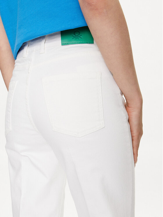 United Colors Of Benetton United Colors Of Benetton Traperice 49FWDE01S Bijela Flare Fit