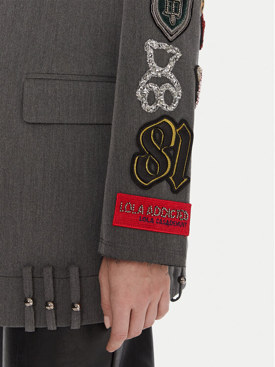 LOLA CASADEMUNT LOLA CASADEMUNT Σακάκι LF2502015 Γκρι Oversize