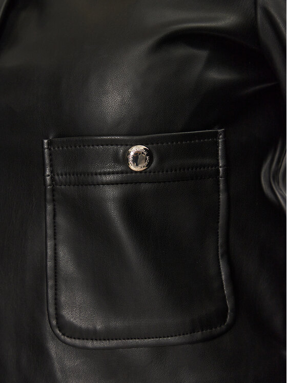 Morgan Morgan Jacke aus Kunstleder 251-GKISS Schwarz Regular Fit