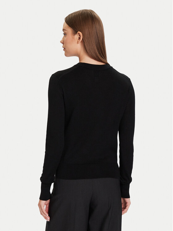 Calvin Klein Calvin Klein Pulover LV044D370G Negru Regular Fit