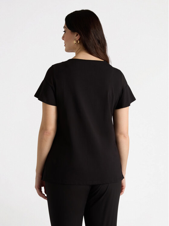 Fiorella Rubino Fiorella Rubino T-Shirt G052L008362N033 Czarny A-Line Fit