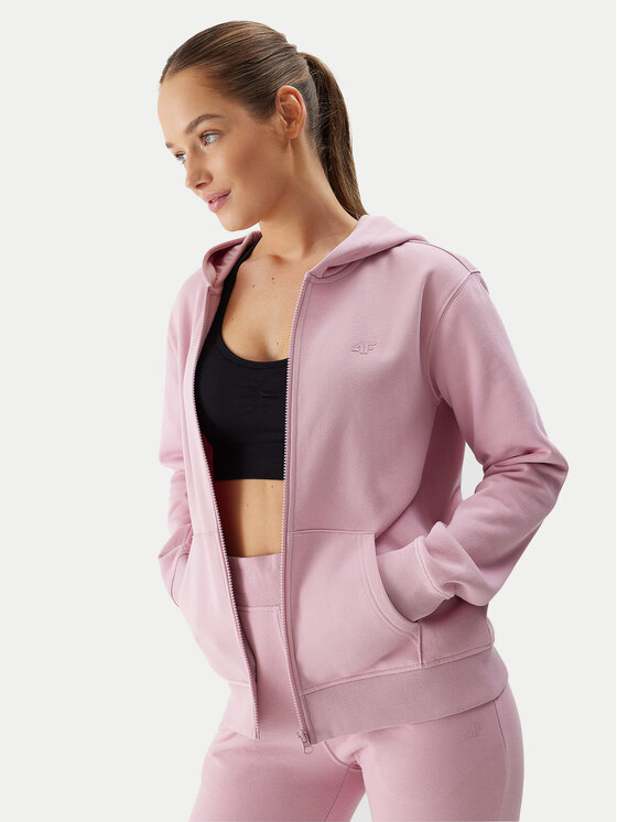 4F 4F Bluză 4FWSS24TSWSF0956 Roz Regular Fit
