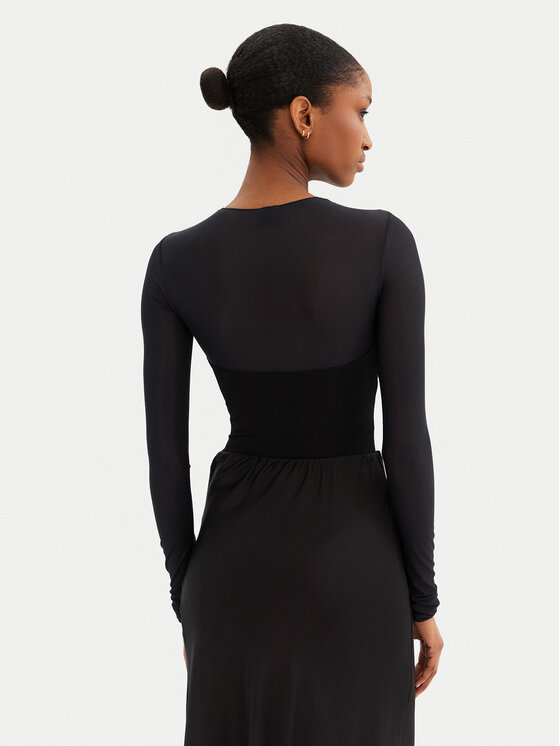 PINKO PINKO Bodi Beccaccia 104998 A2GS Črna Slim Fit