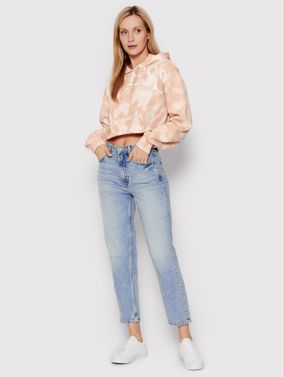 Guess Guess Blugi W2YA21 D4NH6 Albastru Mom Fit