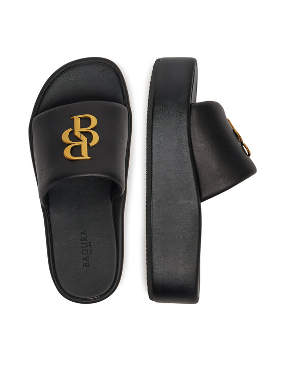 Badura Badura Pantoletten CROCUS-V1925-08-1 Schwarz