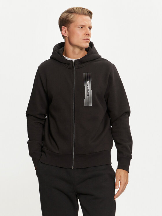 Calvin Klein Calvin Klein Džemperis Horizontal Logo K10K113550 Juoda Regular Fit