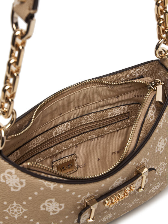 Guess Guess Дамска чанта Carrie Logo HWGP98 98180 Бежов