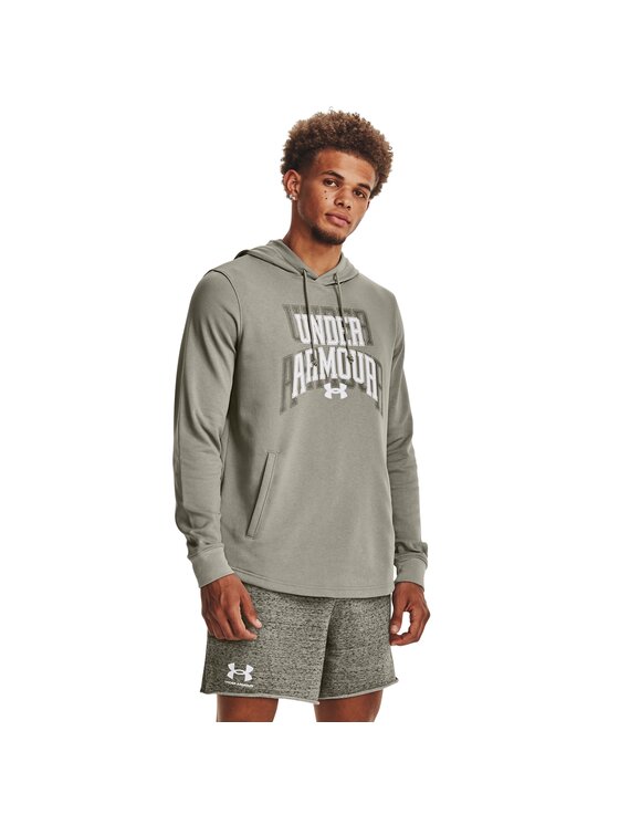 Under Armour Under Armour Bluza Rival Terry Graphic HD Szary Basic Fit
