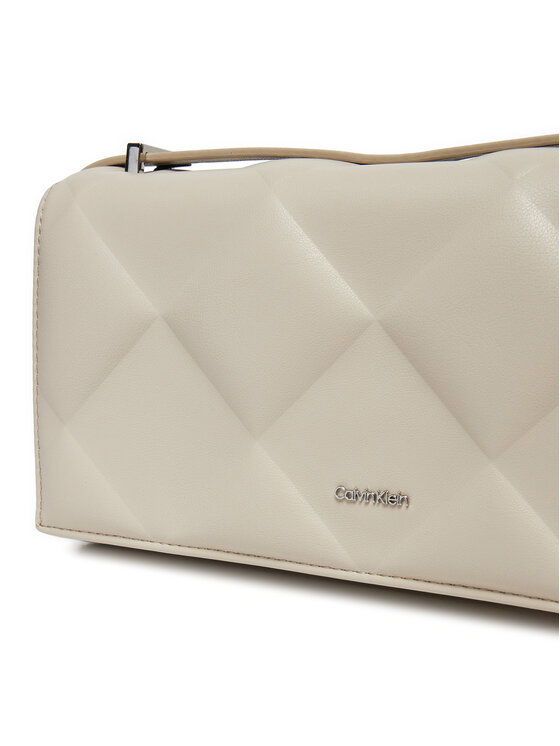 Calvin Klein Calvin Klein Torbica Diamon Quilt Conv K60K612905 Écru