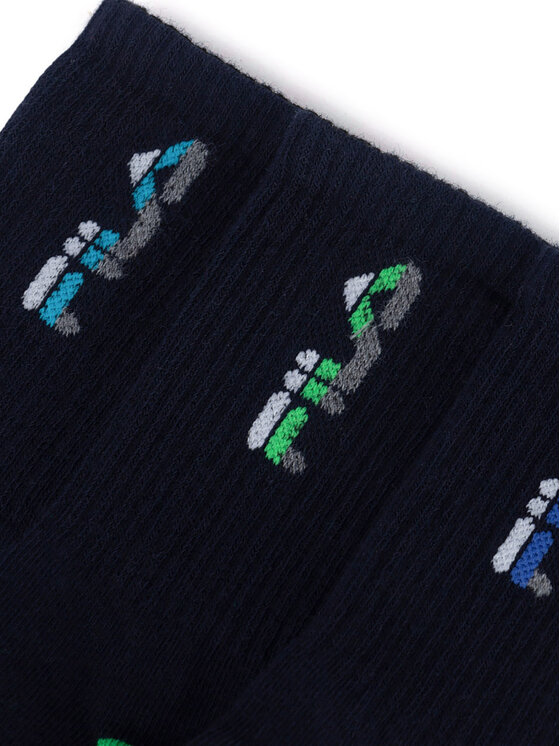 Fila Fila Skarpety długie F8083-AW24 (3-pack) Granatowy