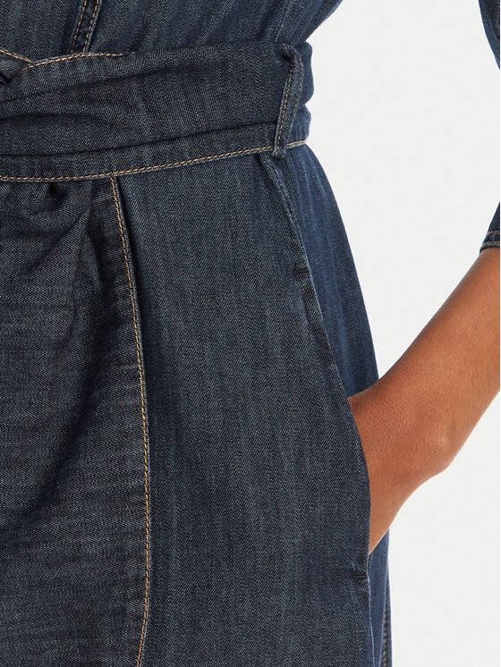 Marella Marella Vestito di jeans Tartufo 2513221034 Blu scuro Regular Fit