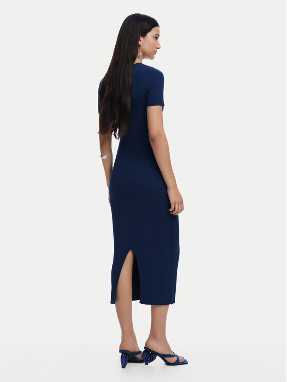 Desigual Desigual Повсякденна сукня 25SWVF13 Cиній Slim Fit