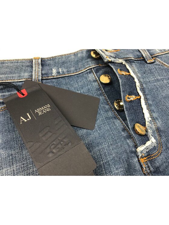 Armani Jeans Armani Jeans Džínsové šortky C5J17 1H Modrá Slim Fit