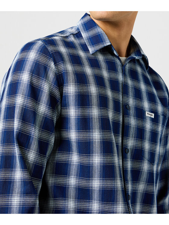 Wrangler Wrangler Koszula 112362897 Granatowy Regular Fit