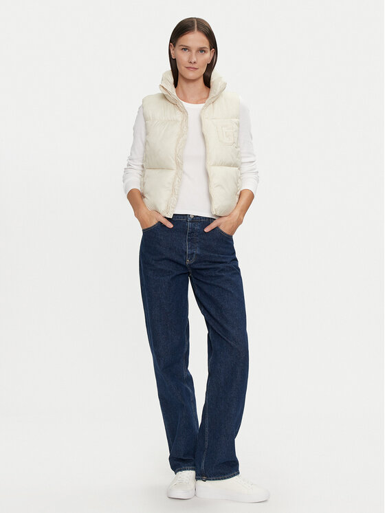 Gap Gap Liemenė 500882-01 Écru Regular Fit