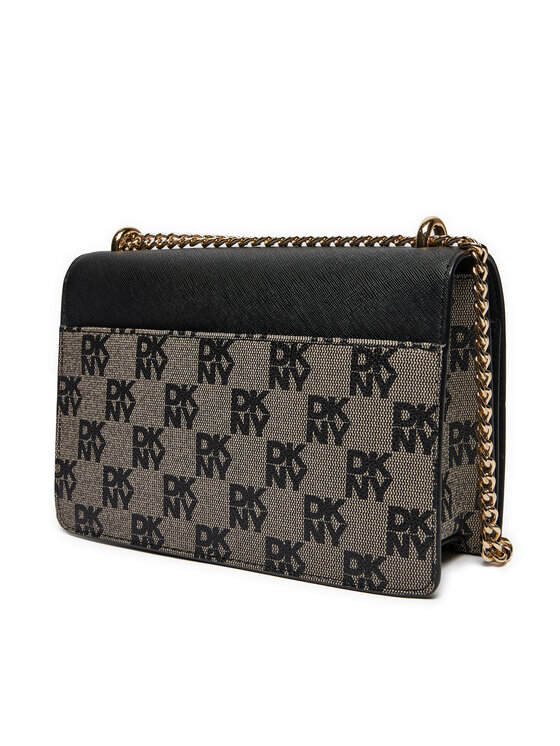 DKNY DKNY Дамска чанта Echo Sm Chain Flap R423YE31 Черен