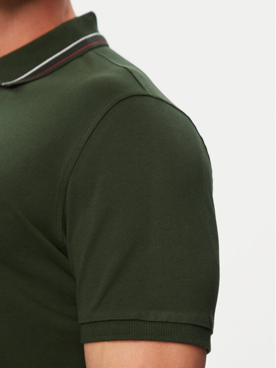 Beverly Hills Polo Club Beverly Hills Polo Club Polo majica P-SS26M-P450111 Temno zelena Regular Fit