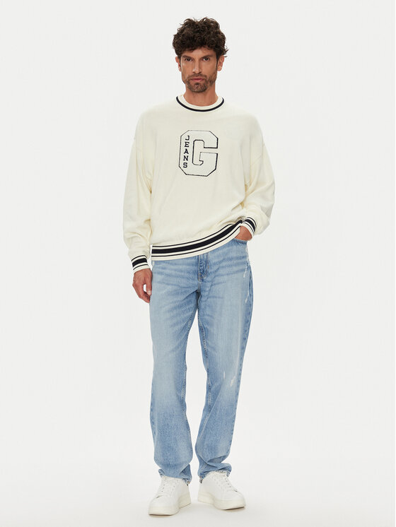 Guess Jeans Guess Jeans Sweter M5YR21 Z3HM1 Écru Regular Fit