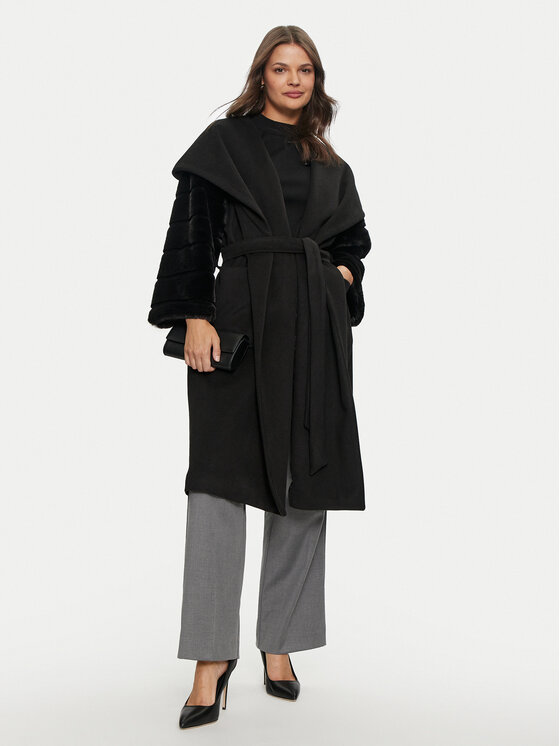 Gaudi Gaudi Palton 421FD35014 Negru Regular Fit
