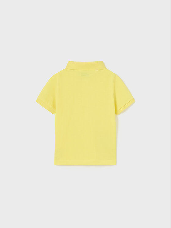 Mayoral Mayoral Тениска с яка и копчета 102 Жълт Regular Fit