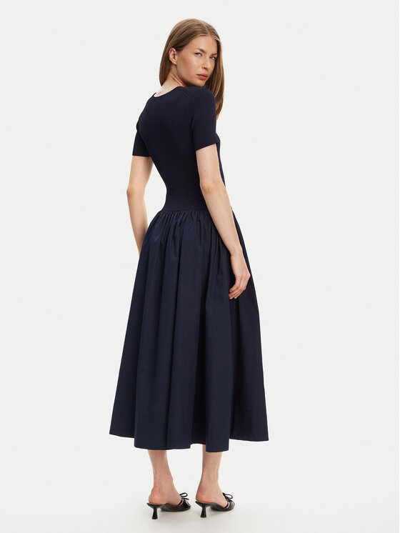 STAUD STAUD Sukienka codzienna Laroquette R25S2252PM Granatowy Regular Fit