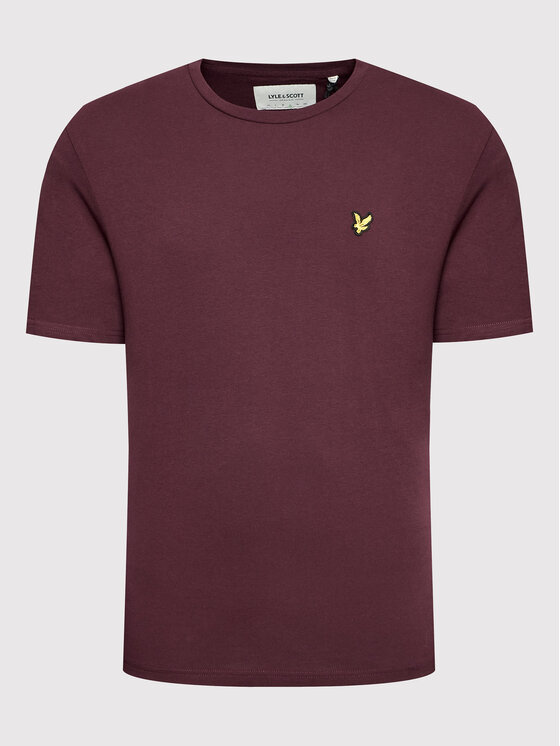 Lyle & Scott Lyle & Scott T-krekls Plain TS400VOG Bordo Regular Fit