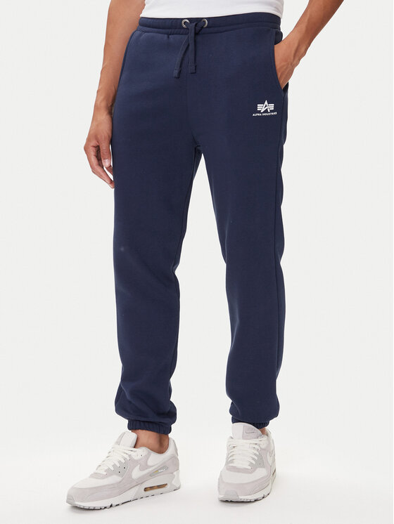 Alpha Industries Spodnie dresowe 156370 Granatowy Regular Fit