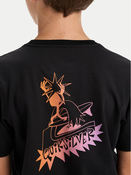 Quiksilver Quiksilver Tričko Ev Star Ride EQBZT04900 Čierna Regular Fit