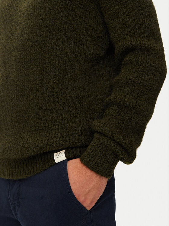 Mustang Mustang Sweter Emil C 1015801 Zielony Regular Fit