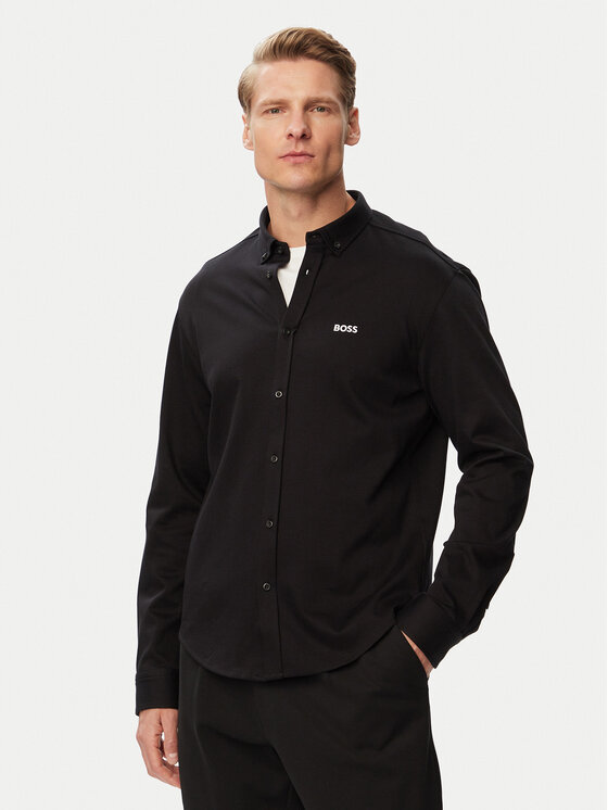 BOSS Cămașă ST Motion 50555946 Negru Regular Fit