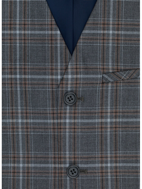 Pako Lorente Pako Lorente Kamizelka P22SF-8X-007 Szary Slim Fit