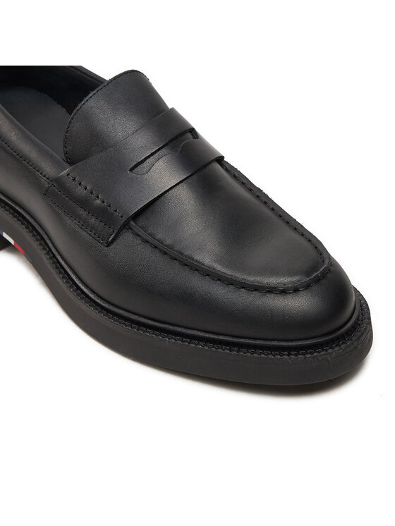 Tommy Hilfiger Tommy Hilfiger Лофери Comfort Lwt Lth Loafer FM0FM05089 Чорний