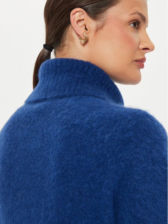 Kontatto Kontatto Bluză cu gât 3M0233 Bleumarin Regular Fit