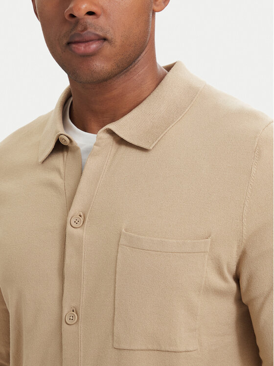 HUGO HUGO Cardigan San Jordan 50553663 Beige scuro Regular Fit