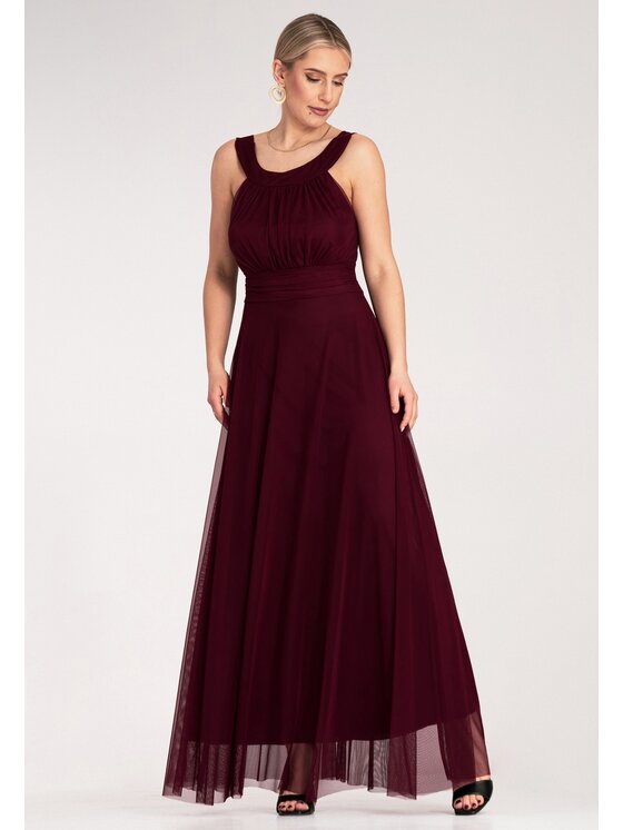 FIGL FIGL Abito da sera M1171 Bordeaux Flared Fit
