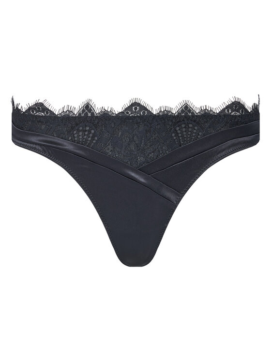 Hunkemöller Hunkemöller Chilot tanga Zoe 303112 Negru
