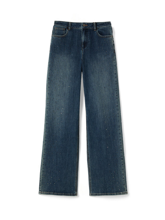 Motivi Motivi Jeansy P411Q004773N004 Niebieski Flared Fit