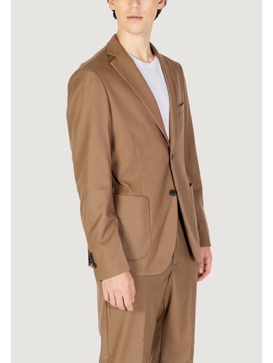 HAMAKI-HO HAMAKI-HO Giacca da abito GAI1579H Beige Blazer Fit