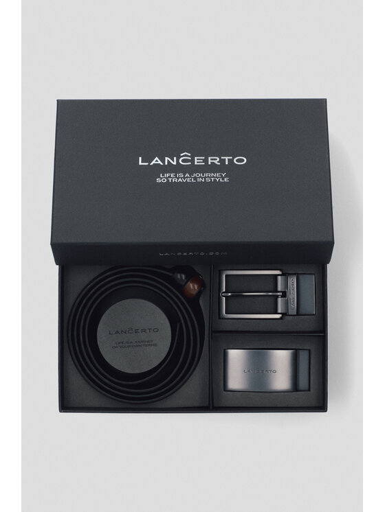 Lancerto Lancerto Pasek Męski Joaquin PS073224000002 Czarny