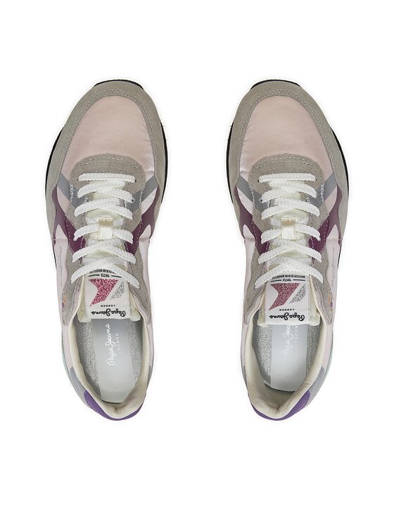 Pepe Jeans Pepe Jeans Снікерcи Brit Print W PLS40010 Сірий