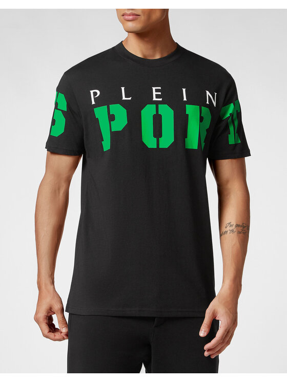 Plein Sport Plein Sport T-Shirt 1085 Czarny Regular Fit