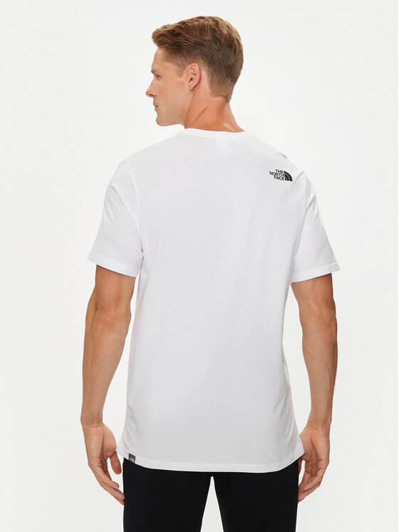 The North Face The North Face T-Shirt Easy NF0A2TX3 Biały Regular Fit