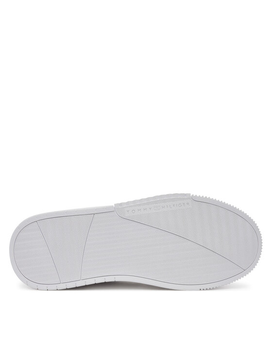 Tommy Hilfiger Tommy Hilfiger Sneakers Modern Cupsole Stripes Lth FM0FM05406 Alb