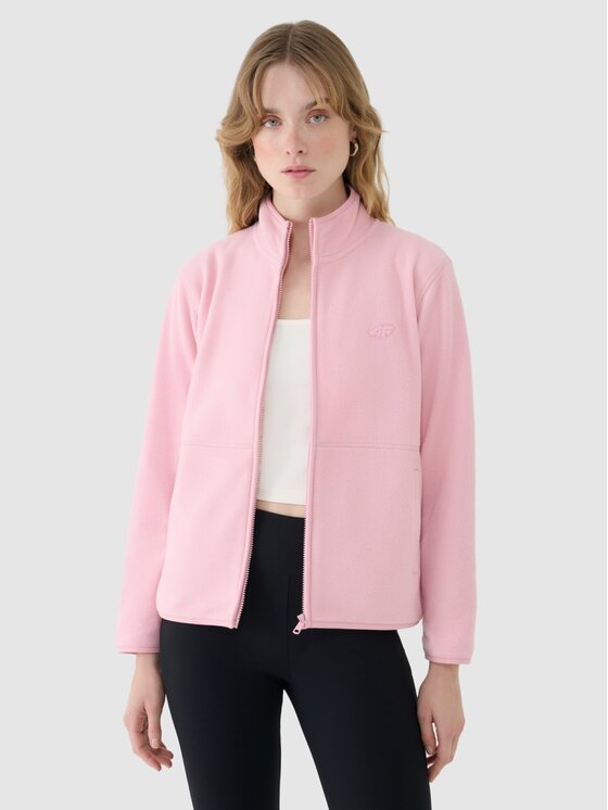 4F 4F Felpa di pile 4FWSS25TFLEF322-56S Rosa Regular Fit
