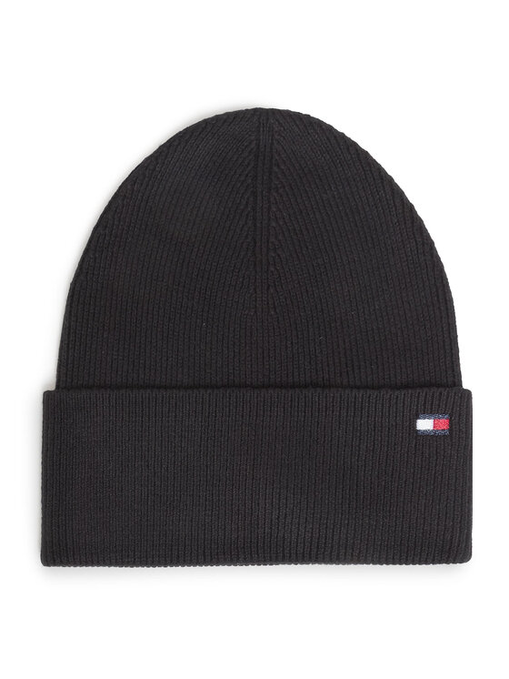 Tommy Hilfiger Cappello Essential Knit Beanie AW0AW08885 Nero • Modivo.it